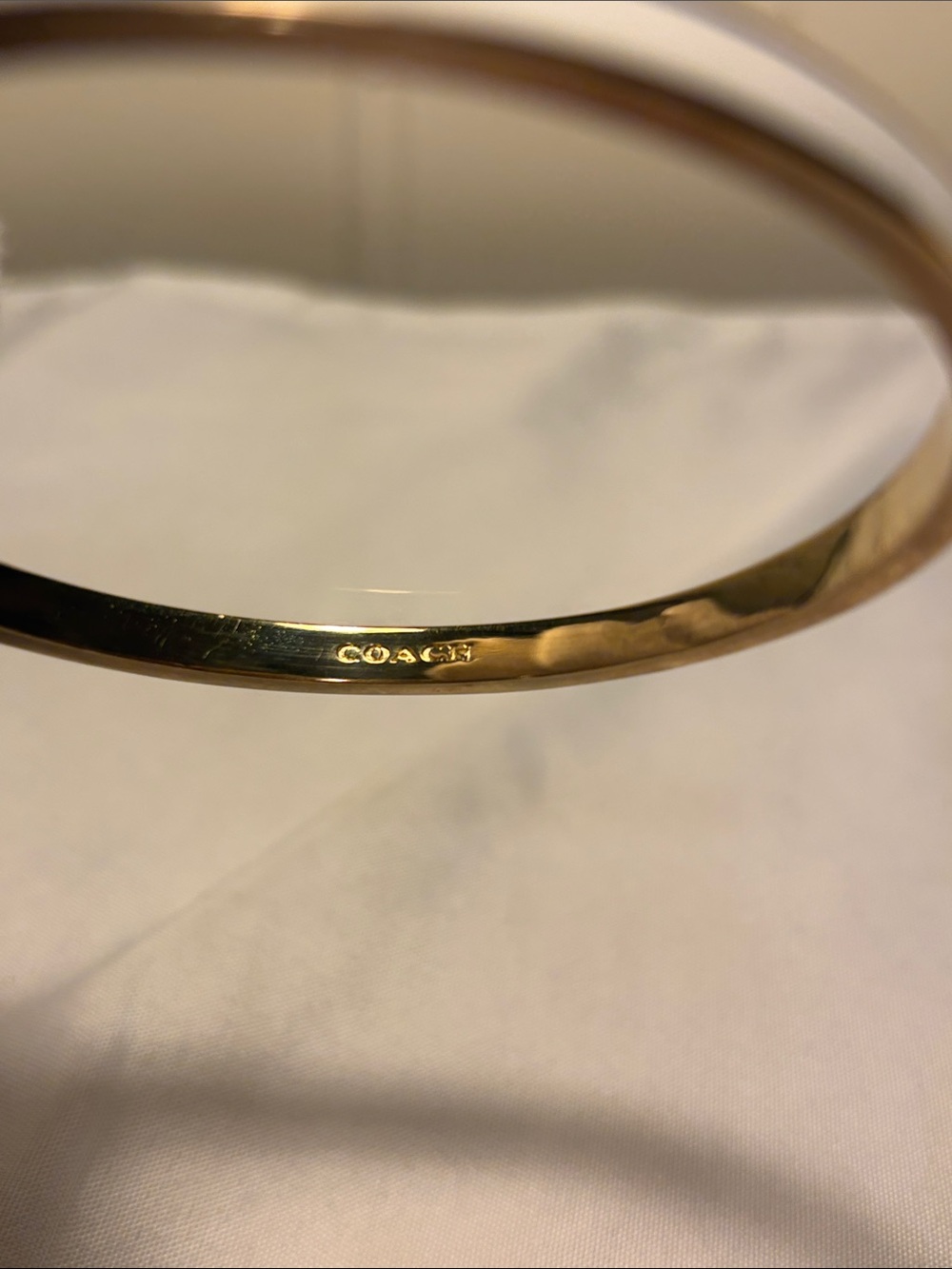 EUC COACH Horse & Carriage Gold-Tone Bangle Bracelet Trio Set - FULL SET! - Picture 9 of 16